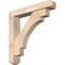 Ekena Millwork Merced Craftsman Smooth Bracket w/ Offset Brace, Douglas Fir, 5 1/2"W x 30"D x 30"H BKT0604X30X30MRC04SDF - alternate 1
